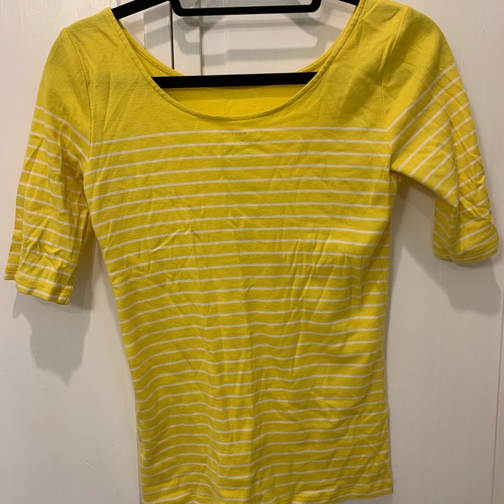 Yellow striped top